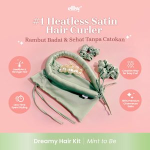 Dreamy Hair Kit in Mint to Be (Heatless Satin Hair Curls)