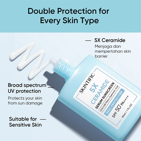 SKINTIFIC 5X Ceramide Serum Sunscreen SPF50 PA++++ - Image 2