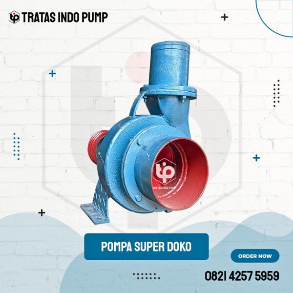 Pompa Tekanan Tinggi 4 Inch Doko Body Besi, As Kipas Stainless