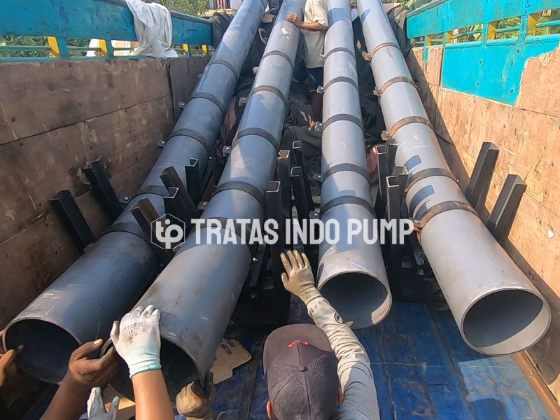 Pompa Banjir Aksial PVC 10 Inch Panjang 6 Meter