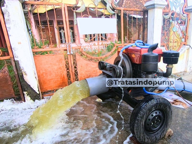 Pompa Glower Aksial Pompa Banjir PVC 12 Inch 4 Meter